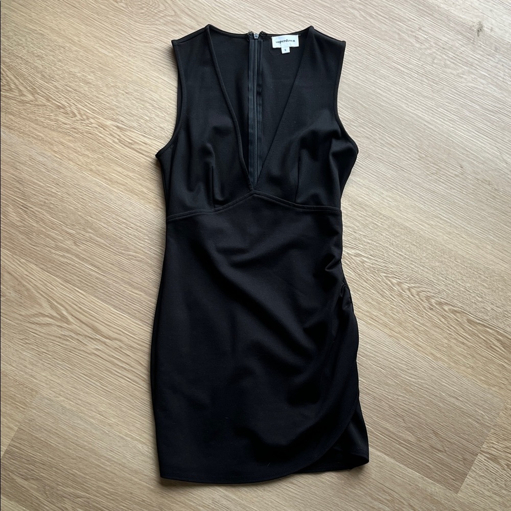 superdown Black Sleeveless Mini Dress